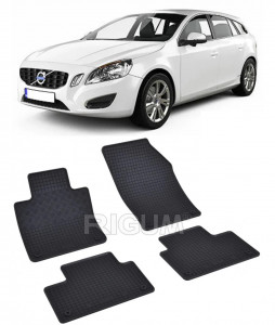 Volvo V60 II fabricat din 07.2018 - Prezent, Combi, set covorase auto dedicate, din cauciuc 100% Premium accesorii pentru autoturismul tau - masina v150069