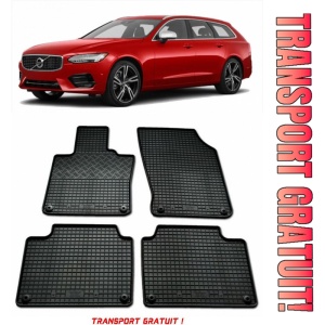 Volvo V90 II, Combi, fabricat din 09.2016 - Prezent, set covorase auto dedicate, din cauciuc 100% Premium - Transport Gratuit