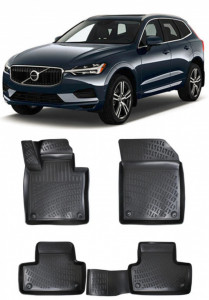 Volvo XC-60 (II) 2017- Set 4 covorase auto din cauciuc tip tavita premium line 3D accesorii pentru autoturismul tau - masina v243091