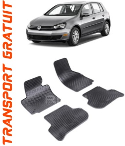 Vw Golf VI Plus fabricat din 2009 - Prezent, set covorase auto dedicate, din cauciuc 100% Premium accesorii pentru autoturismul tau - masina v157365