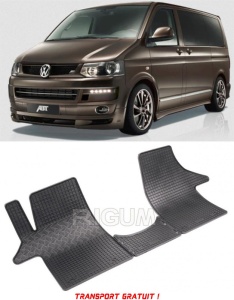 Vw T5 / T6 Transporter, 2 / 3 Locuri, fabricat din 2006 - Prezent (Fata), set covorase auto dedicate, din cauciuc 100% Premium - Transport Gratuit accesorii pentru autoturismul tau - masina v37065