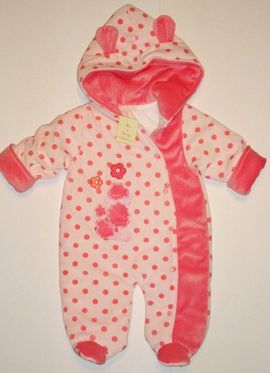 Salopeta captusita cu buline bebelusi - Haine Bebe