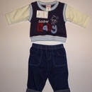 Costumas cu blugi bebe Snow Baby - Hainute Bebelusi