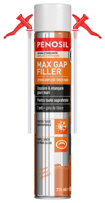 Spumă pentru umplere spații mari Max Gap Filler 715ml