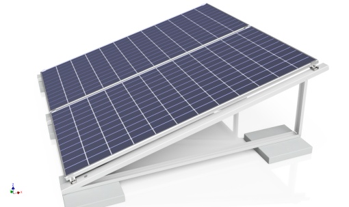 Structura pentru acoperis plat - 15 grade - SGS-SS-SP02XL