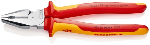 Cleste combinat cu parghie mare - patent VDE 225 mm - 02 06 0225