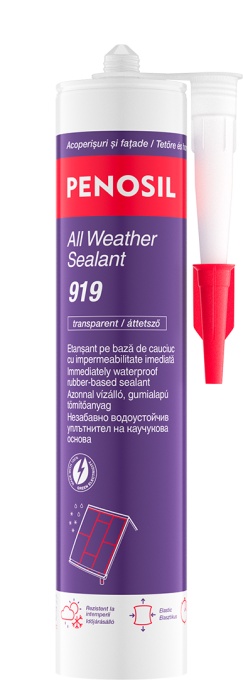 Etanșant pe bază de cauciuc All Weather Sealant 919 transparent 280ml