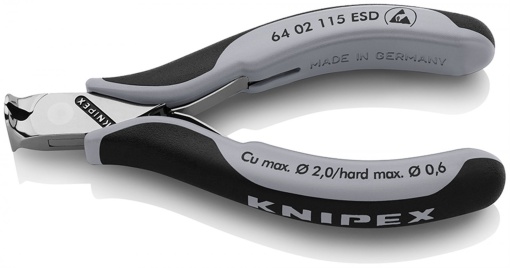 Cleste cu taiere frontala ESD 115mm - 64 02 115 ESD