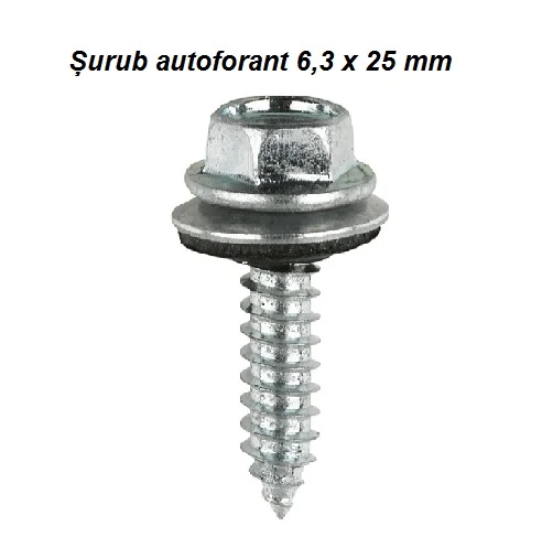 Șurub autoforant cu cap hexagonal