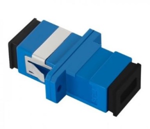 Adaptor Optic SM SC/UPC, Simplex, Ceramic Sleeve Albastru