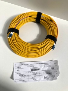 Cablu Patch Optic SM 2 Fibre LCD/LCD LSZH Galben 60m Flat Twin FT