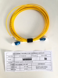 Cablu Patch Optic SM 2 Fibre LCR/LCR LSZH Galben 9m Duplex RDX
