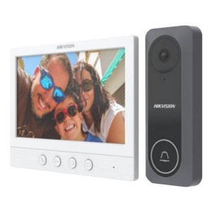 Kit videointerfon analogic, ecran 7 inch, conectare 4 fire pentru 1 familie, IR - Img 2