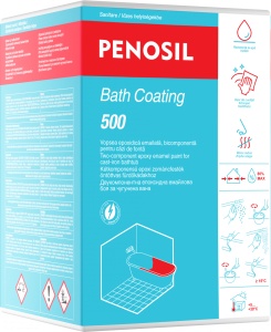 Kit vopsea pentru renovare căzi fontă PENOSIL BathCoating 500, 960g