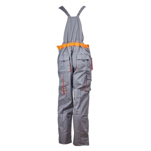 Pantalon cu pieptar star gri/portocaliu material-bumbac/poliester marimea 62 - Img 2