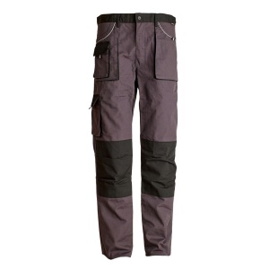 Pantalon talie comet gri/negru material-bumbac/poliester marimea 64