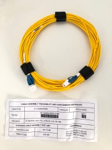 Cablu Patch Optic SM 2 Fibre LCR/LCR LSZH Galben 18m Duplex RDX