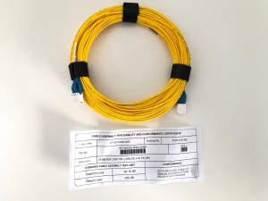Cablu Patch Optic SM 2 Fibre LCR/LCR LSZH Galben 35m Duplex RDX
