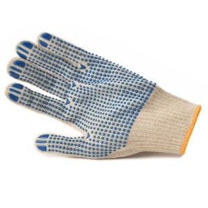 Manusi tricot fibre mixte impregnate picouri pvc albastre pico marimea 9 - Img 2