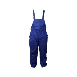 Pantalon cu pieptar vatuit arctic bleumarin material-bumbac marimea 60