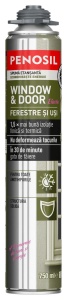 Spumă poliuretanică de etanșare PENOSIL Window & Door Elastic, 750ml