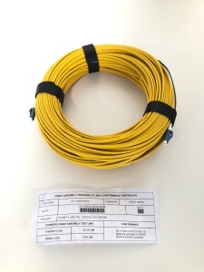 Cablu Patch Optic SM 2 Fibre LCD/LCD LSZH Galben 62m Flat Twin FT