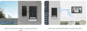Kit videointerfon 7 inch 2K, IR 5m SDcard Wi-Fi5 Panou Solar - Img 10
