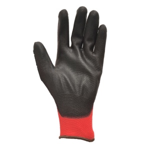 Manusi tricot poliester impregnate poliuretan poly negru marimea 10 - Img 2