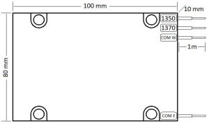 OADM CWDM 2 Canale, Simplex, East Only, 1350-1370nm, SC/APC - Img 5