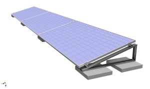 Structura pentru acoperis plat - 15 grade - SGS-SS-SP02-15