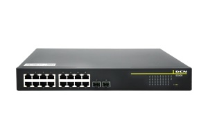 Switch Managed L2 - 16 porturi Gigabit PoE+, 2xSFP, 52Gbps