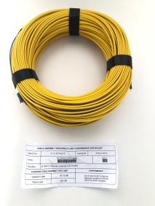 Cablu Patch Optic SM 2 Fibre LCD/LCD LSZH Galben 66m Flat Twin FT
