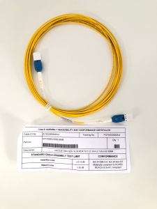 Cablu Patch Optic SM G.657.A1 2 Fibre LC Uniboot / LC Uniboot LSZH Galben 6m Duplex RDX LWLS