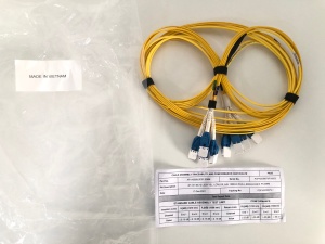 Cablu Patch Optic SM G.657.A1 8 Fibre LCR/LCR LSZH Galben 6m Staggered Mini-Core