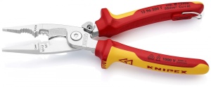 Cleste pentru instalatii electrice, multifunctional VDE cu agatatoare - Img 2