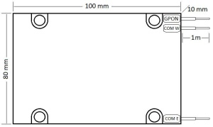 GPON OADM în ABS Box, Pigtail-uri 2m SC/APC, 1260-1350nm și 1490nm - Img 5