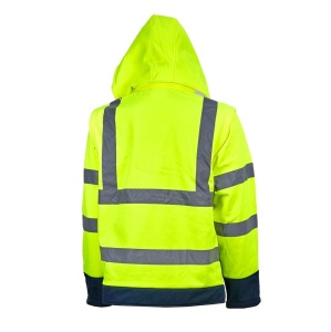 Jacheta iarna reflectorizanta crossroad 2 in 1 galben/bleumarin softshell Marimea 3XL - Img 3