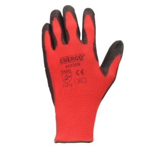 Manusi tricot poliester impregnate poliuretan poly negru marimea 10 - Img 3