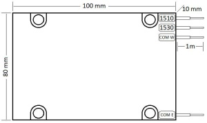 OADM CWDM 2 Canale, Simplex, East Only, 1510-1530nm, SC/APC - Img 5