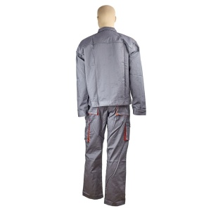 Pantalon talie star gri/portocaliu material-bumbac/poliester marimea 46 - Img 7