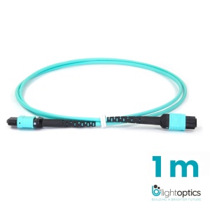 Patchcord MPO- MPO pentru module 40G/100G SR4, 1m, 12 fibre OM4 încrucișate - Img 3