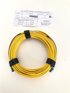 Cablu Patch Optic SM 2 Fibre LCD/LCD LSZH Galben 19m Flat Twin FT