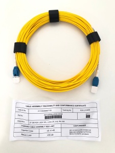 Cablu Patch Optic SM 2 Fibre LCR/LCR LSZH Galben 31m Duplex RDX