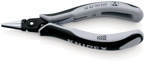 Cleste de precizie pentru electronica 130 mm ESD - 34 42 130 ESD - Img 1