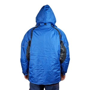 Jacheta iarna polar albastru/negru poliester/pvc marimea XXL - Img 2