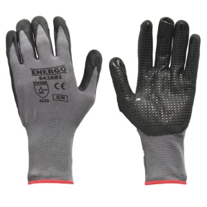 Manusi tricot nylon/elastan impregnate nitril cu picouri picus marimea 10 - Img 1