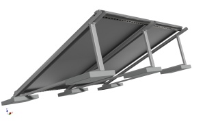 Structura pentru acoperis plat - 15 grade - SGS-SS-SP02XL - Img 5