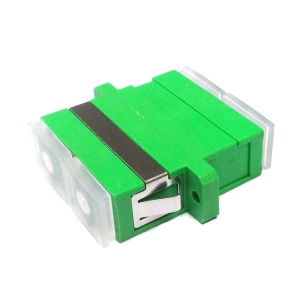 Adaptor Optic SM SC/APC, Duplex, Ceramic Sleeve Verde