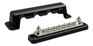 Busbar 250A 2P with 12 screws + cover