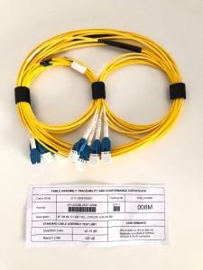 Cablu Patch Optic SM 8 Fibre LCR/LCR LSZH Galben 8m Mini-Core